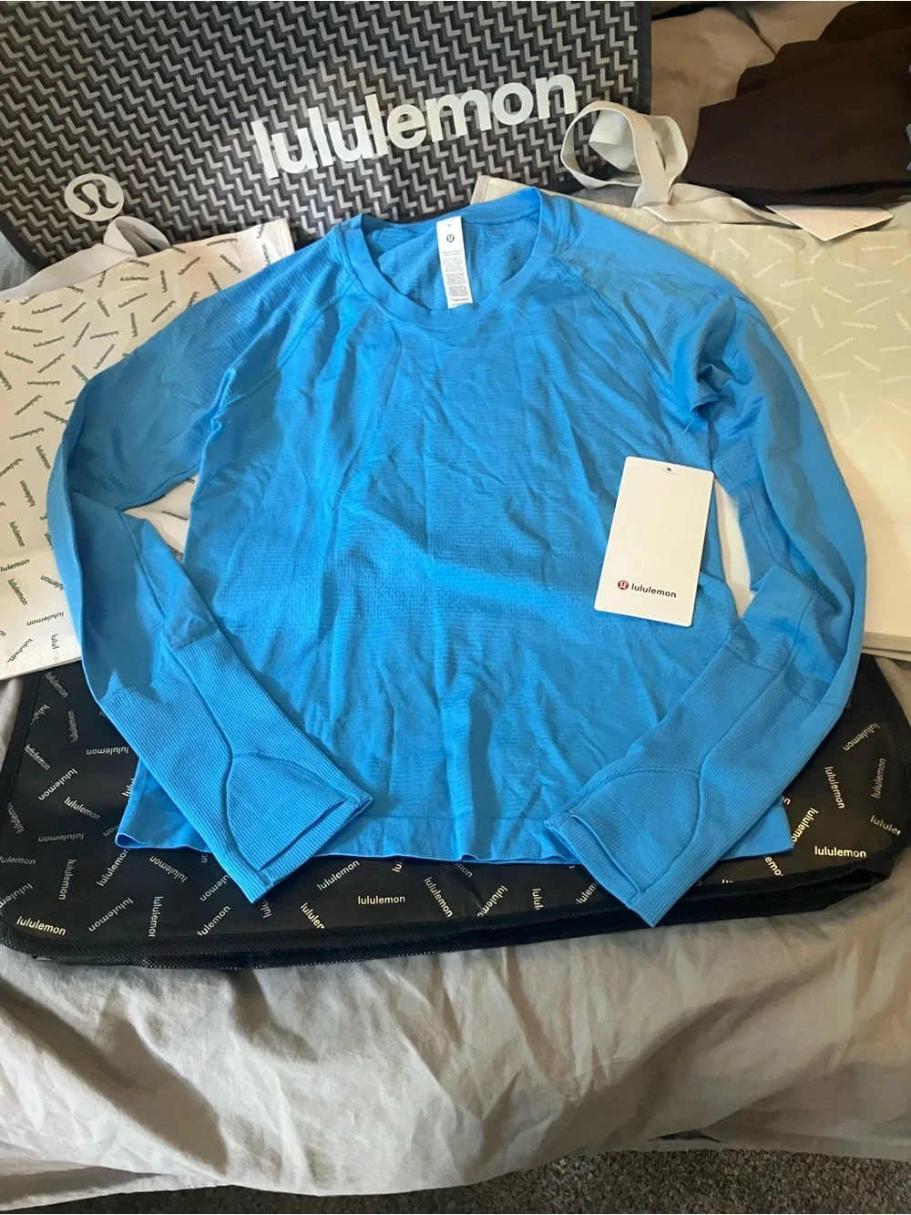NWT Lululemon Swiftly Tech Long Sleeve 2.0 *Race, Sz 6, Ocean Wave